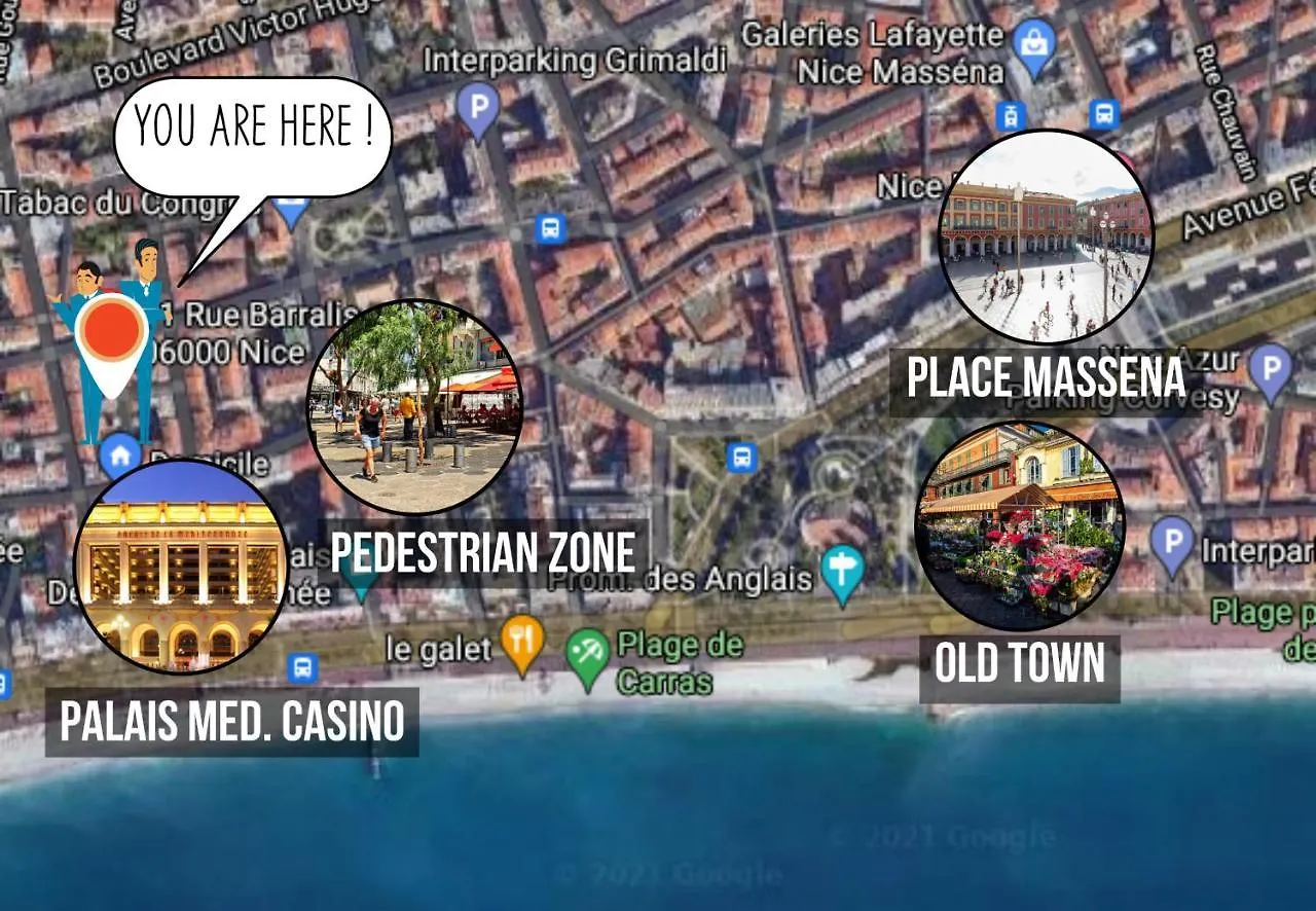 Apartment Nestor&Jeeves - Urban Sun - Central - Very Close Sea And Pedestrian Zone Nice France